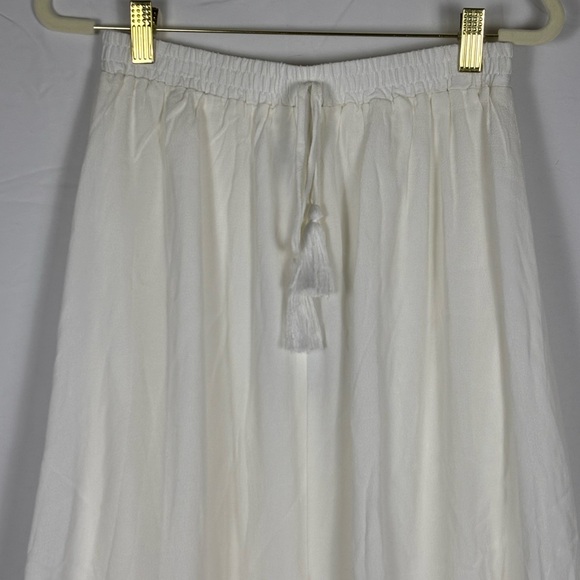 NWT Ivory White Regatta Tassel Midi Skirt- XS - Picture 6 of 12